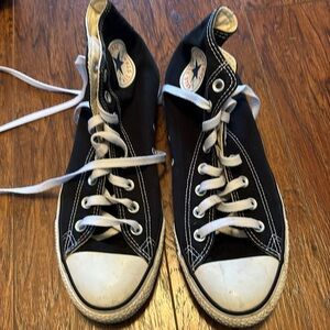 Size 11 High Top Converse- Black